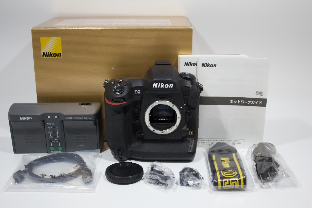 ★新品級 ニコン Nikon D5 XQD-Type ボディ 元箱・付属品多数::m41175622176